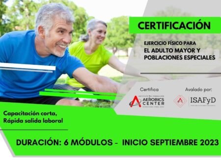Certificación en Ejercicio Físico para el adulto mayor y poblaciones especiales EXTERIOR