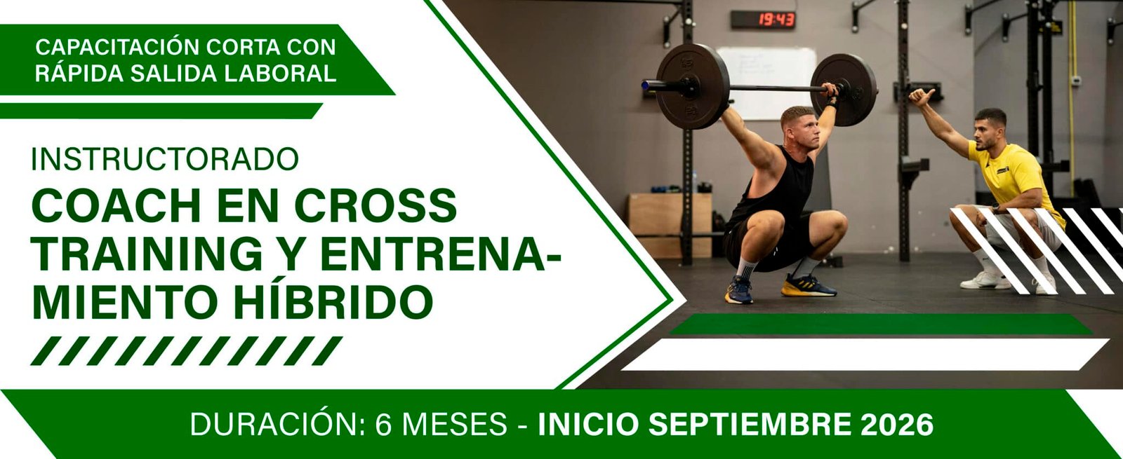 Instructorado en Coach en Cross Training y Entrenamiento Híbrido