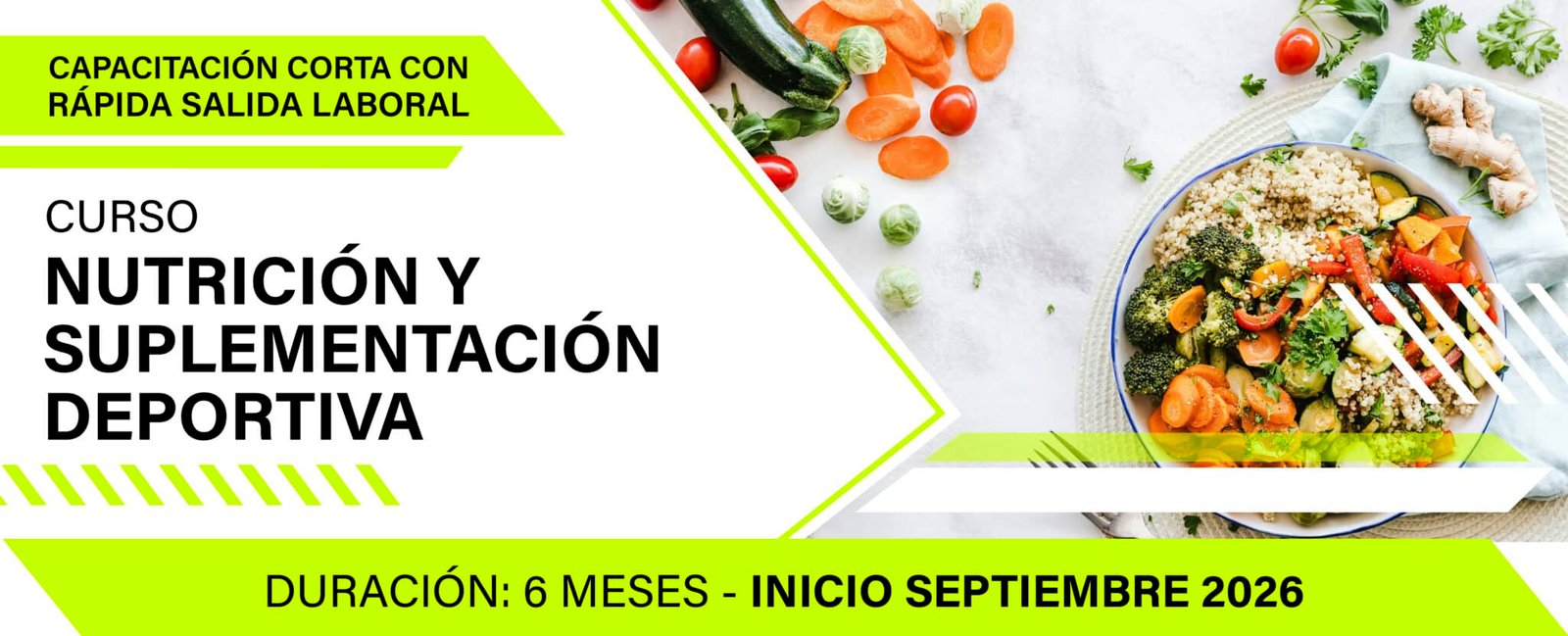 Curso nutrición y suplementación deportiva