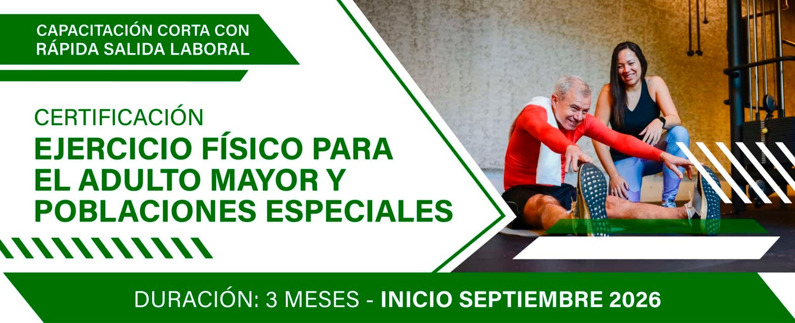 Especialización en Ejercicio Físico para el adulto mayor y poblaciones especiales