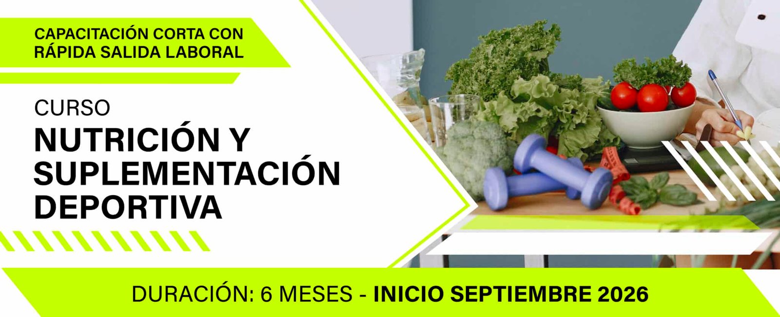 Curso nutrición y suplementación deportiva