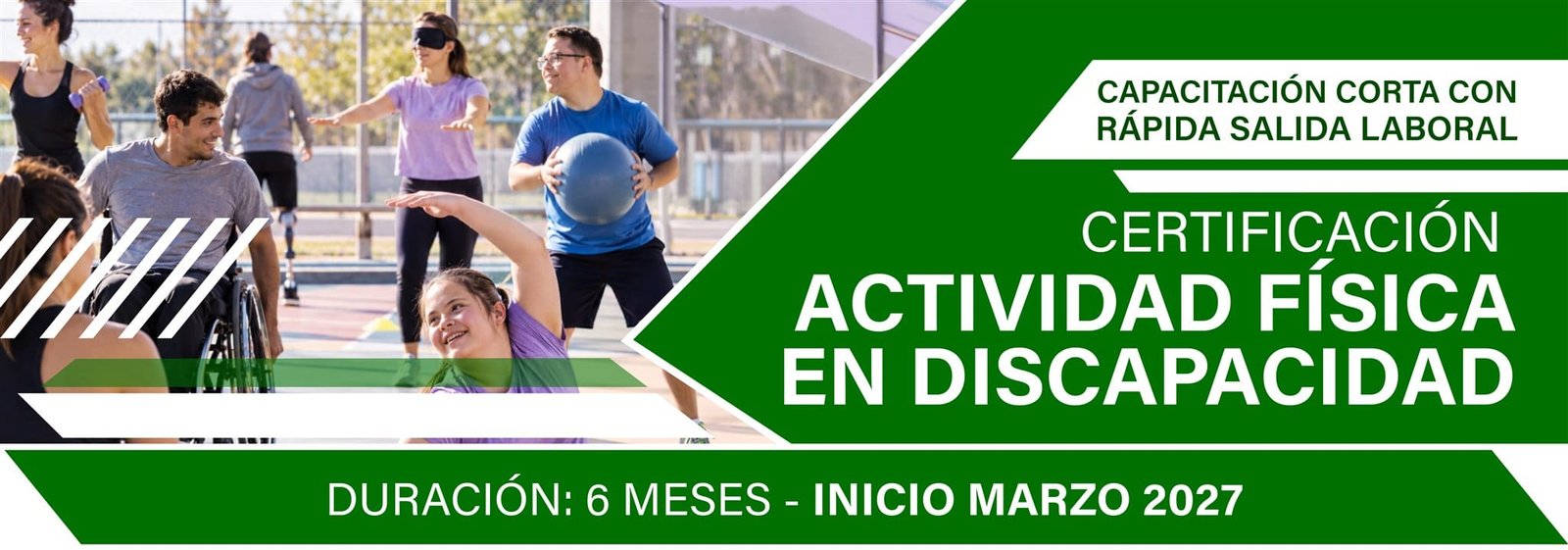 Flyer Certificación Actividad Física en Discapacidad – Inicio marzo 2027 (banner)