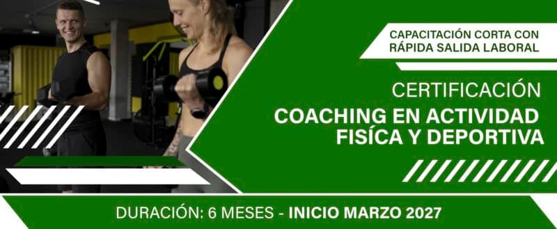 Certificación coaching deportivo – inicio marzo 2027