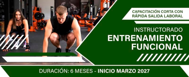 Instructorado en Entrenamiento Funcional – inicio marzo 2027