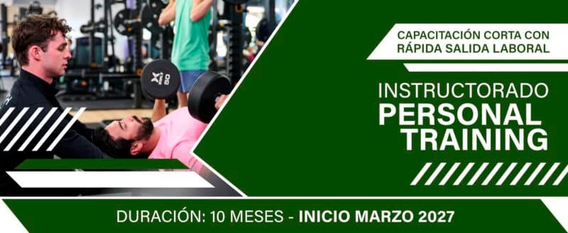 Instructorado en Personal Training – inicio marzo 2027